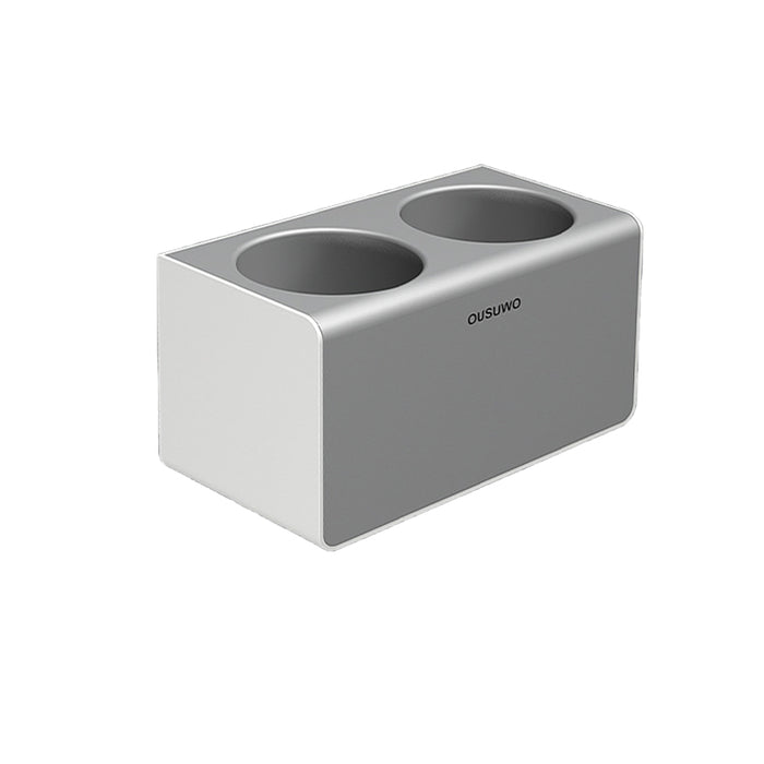 Wall Mount Hair Dryer Holder with Storage Cup