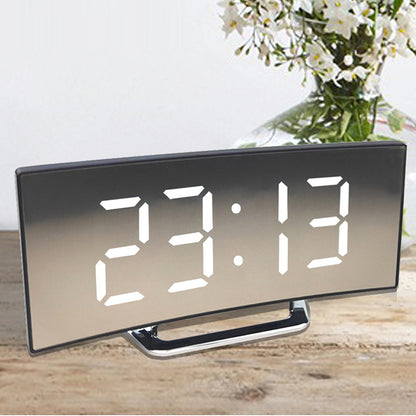 LED Digital Alarm Clock Snooze Bedside USB with Temperature Display