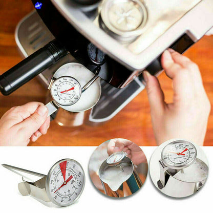 Stainless Steel Coffee Thermometer with Probe Clip – Product View 4
