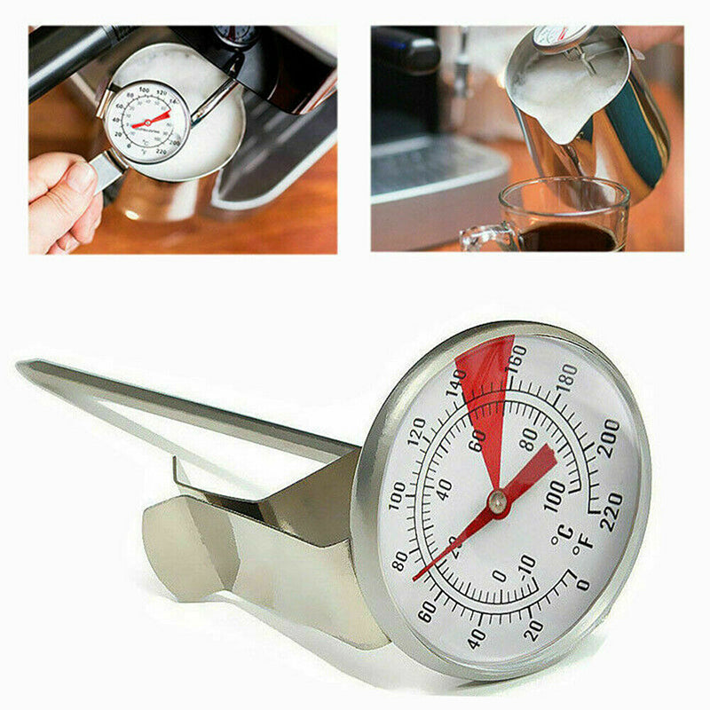 Stainless Steel Coffee Thermometer with Probe Clip – Product View 5