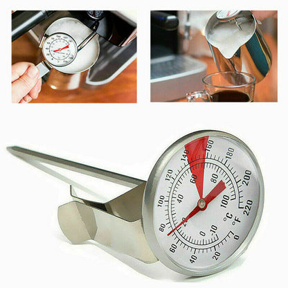 Stainless Steel Coffee Thermometer with Probe Clip – Product View 5