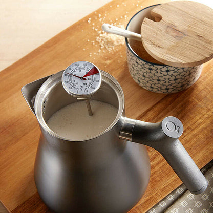 Stainless Steel Coffee Thermometer with Probe Clip – Product View 3
