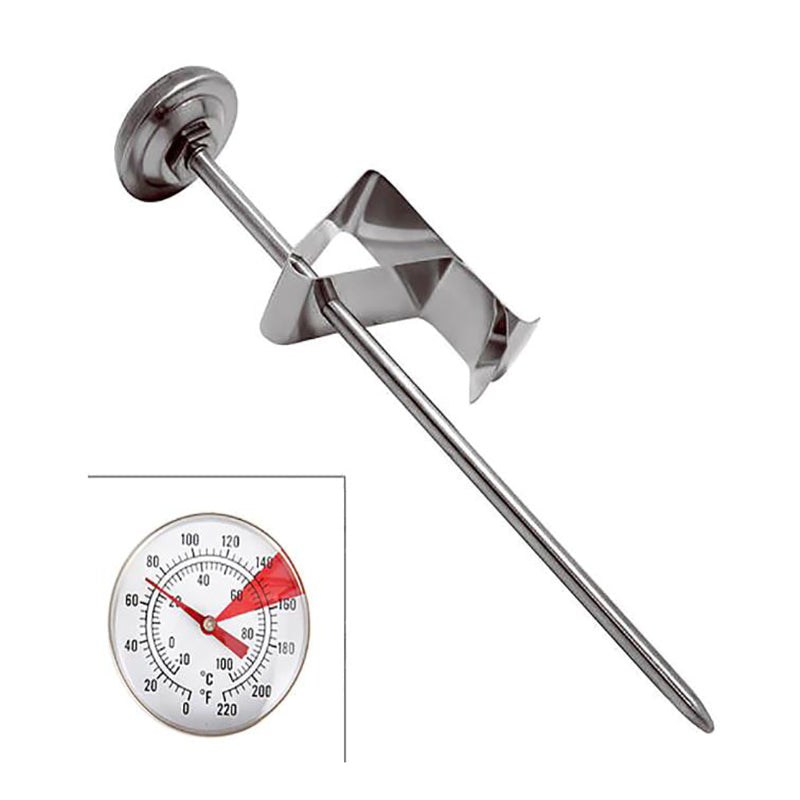 Stainless Steel Coffee Thermometer with Probe Clip – Product View 9