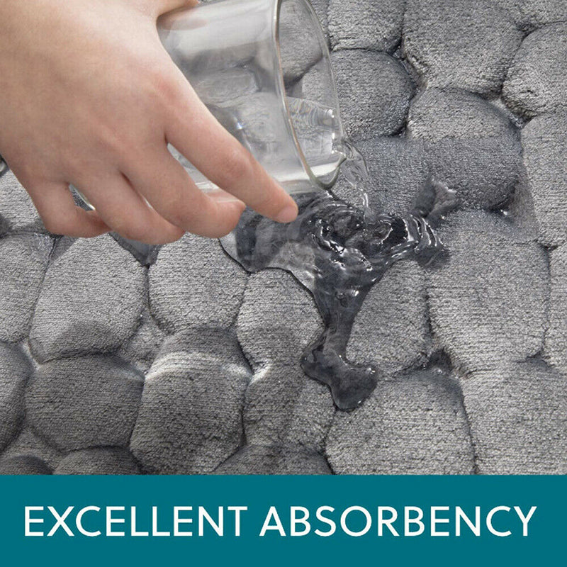 Super Absorbent Non-Slip Bathroom Rug Quick Drying Floor Mat