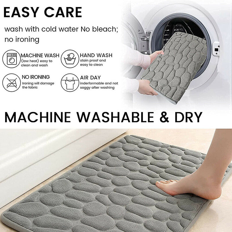 Super Absorbent Non-Slip Bathroom Rug Quick Drying Floor Mat