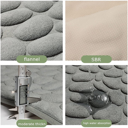 Super Absorbent Non-Slip Bathroom Rug Quick Drying Floor Mat