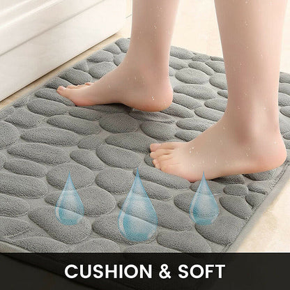 Super Absorbent Non-Slip Bathroom Rug Quick Drying Floor Mat