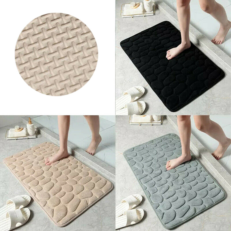 Super Absorbent Non-Slip Bathroom Rug Quick Drying Floor Mat