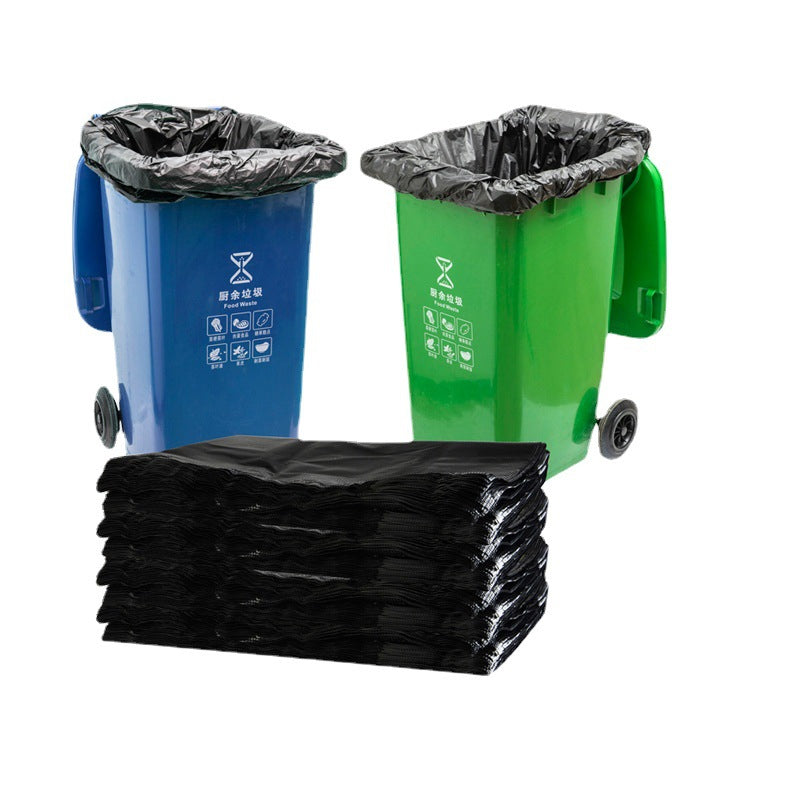 100 Pcs Heavy Duty Black Garbage Bags for Hotel Property