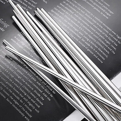 10 Pairs Reusable Stainless Steel Chopsticks Dishwasher Safe