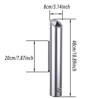 Wall Mounted Ashtray Stainless Steel 1.8L Floor Standing Vertical Trash Bin AU