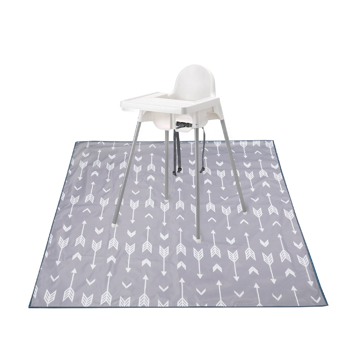 Waterproof Non-Slip Floor Mat 130x130cm High Chair Protector