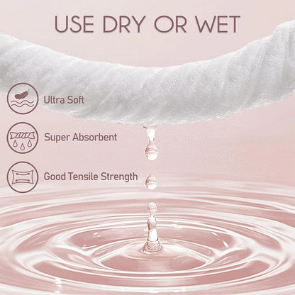 Disposable Cotton Face Towels for Wet or Dry Use – Product View 7