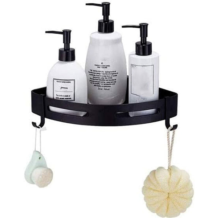 Corner Shower Shelf with Open Drainage Base