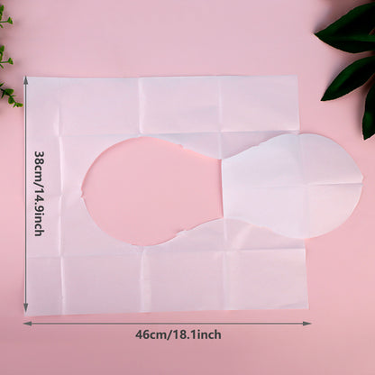 50 Pcs Dissolvable Disposable Toilet Seat Pads Travel Hotel