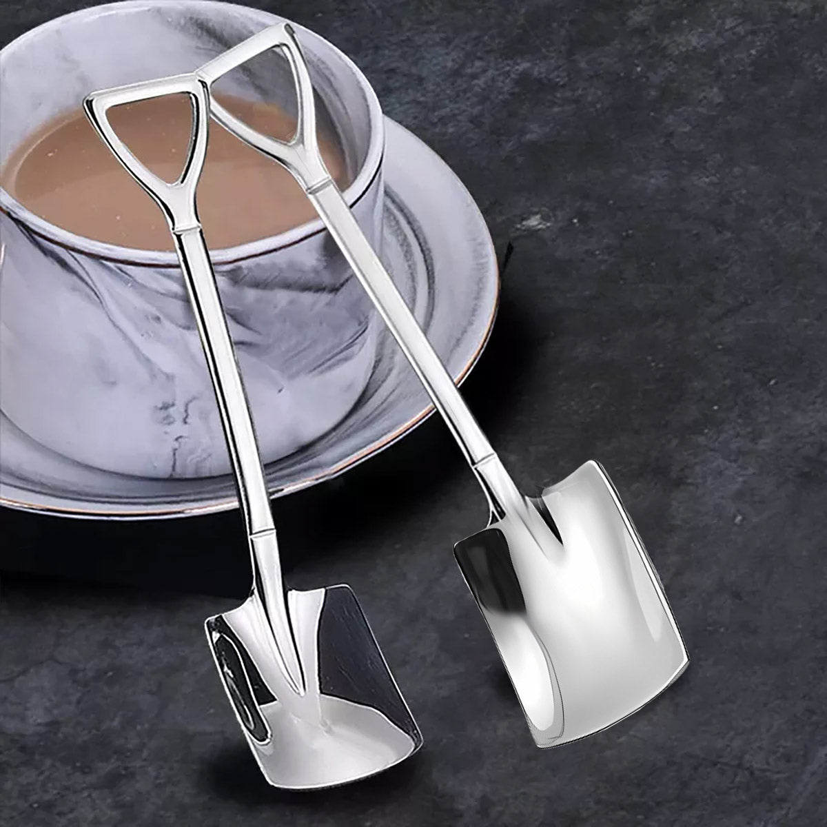 Stainless Steel Watermelon Scoop and Dessert Spoon Set of 10