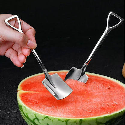 Stainless Steel Watermelon Scoop and Dessert Spoon Set of 10