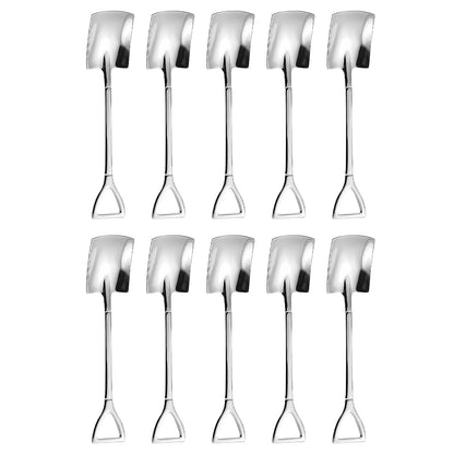 Stainless Steel Watermelon Scoop and Dessert Spoon Set of 10