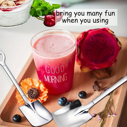 Stainless Steel Watermelon Scoop and Dessert Spoon Set of 10