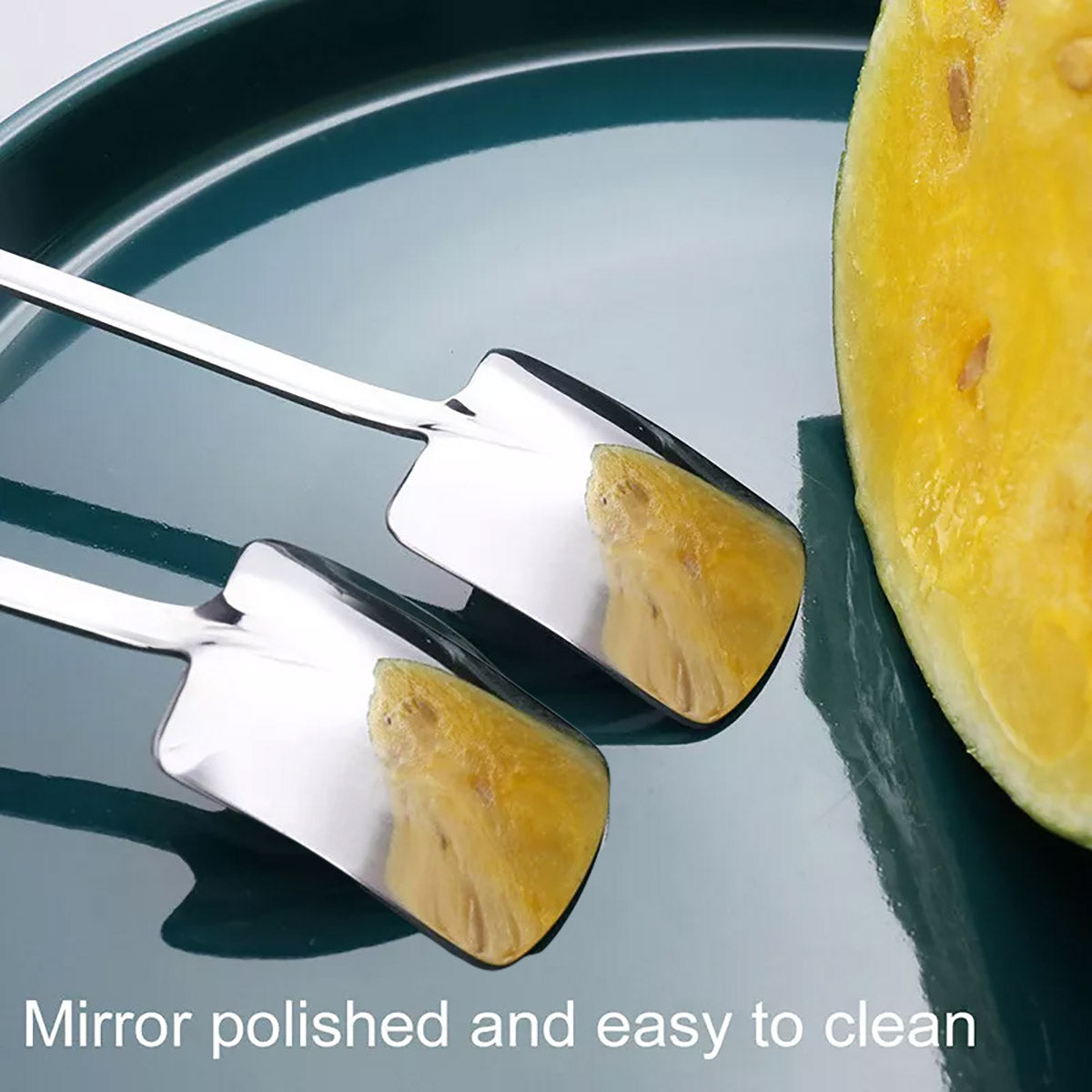 Stainless Steel Watermelon Scoop and Dessert Spoon Set of 10