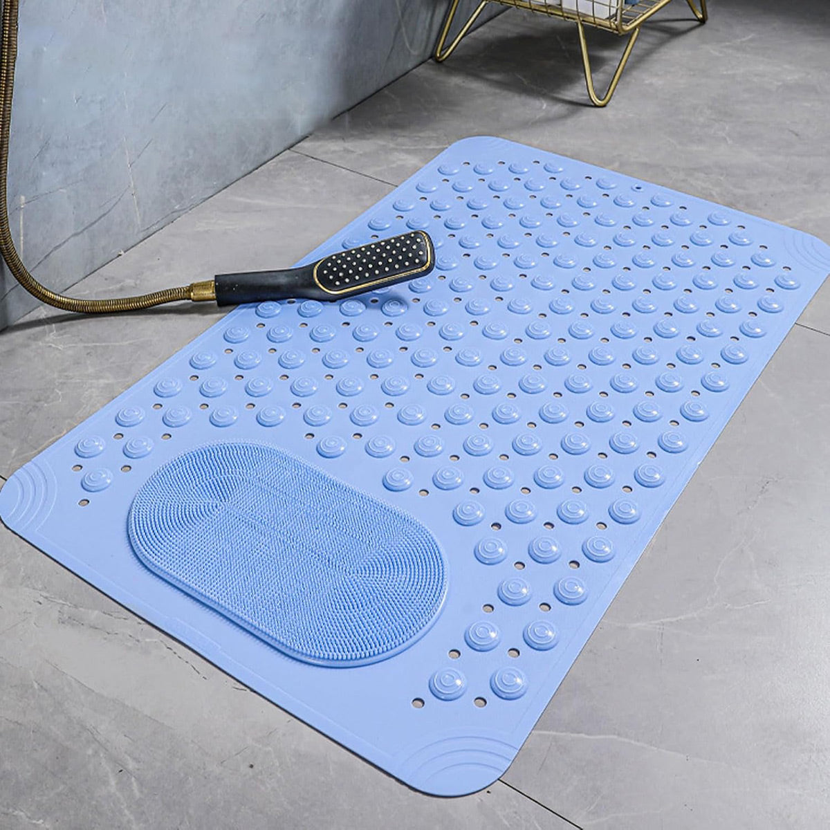 Non Slip Floor Pad Bathroom Tub Mat Bath Shower Mat with Round Massage Point