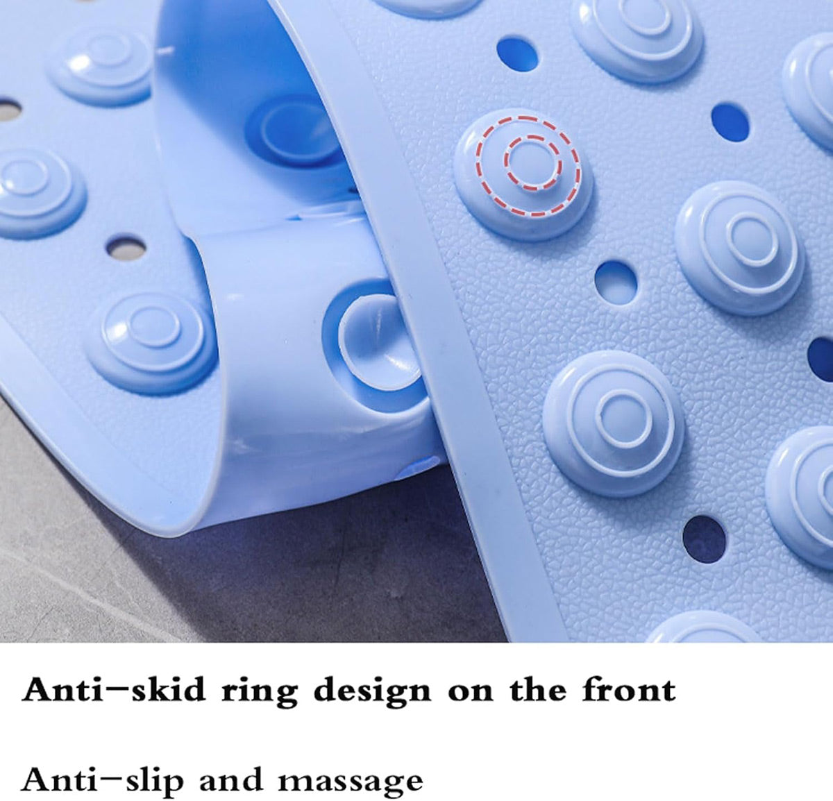 Non Slip Floor Pad Bathroom Tub Mat Bath Shower Mat with Round Massage Point
