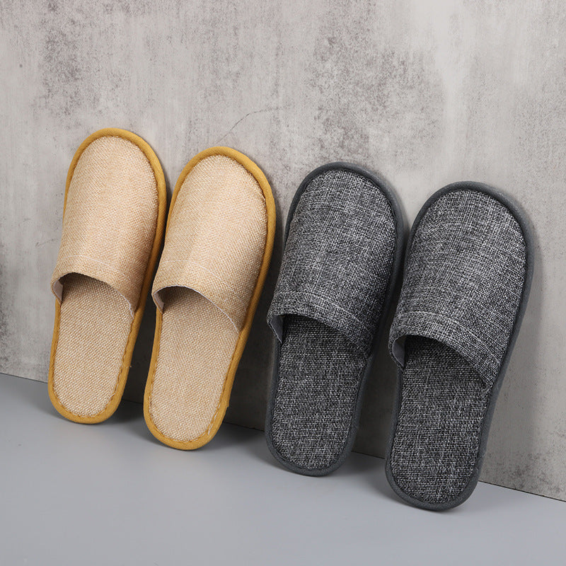 50 Pairs Disposable Closed Toe Slippers for Hotel Spa Guest