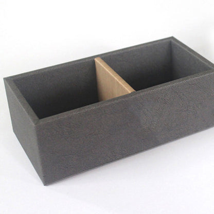 Double Compartment Tea Caddy Hotel Room Organizer