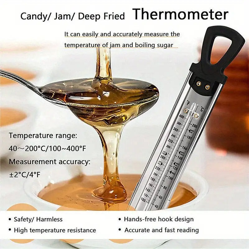 Stainless Steel Food Thermometer for Kitchen Bakery Cooking and Frying