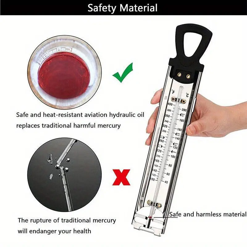 Stainless Steel Food Thermometer for Kitchen Bakery Cooking and Frying