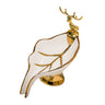 Ceramic Soap Dish with Leaf Draining Spout — White