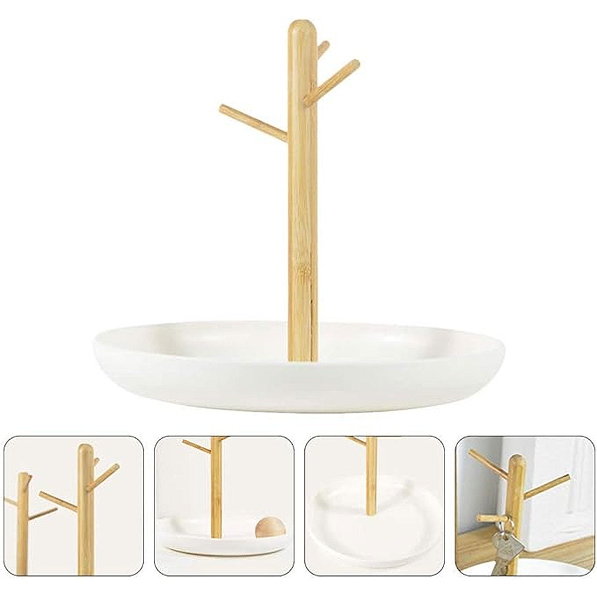 Branch Tray Desktop Storage Organizer Key Holder Rack for Living Room Entryway