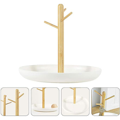 Branch Tray Desktop Storage Organizer Key Holder Rack for Living Room Entryway