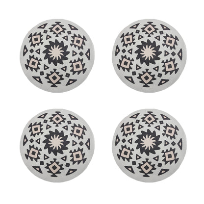 4PCS Bohemian Placemats Round Printed Heat Resistant Easy Clean Dining Mats