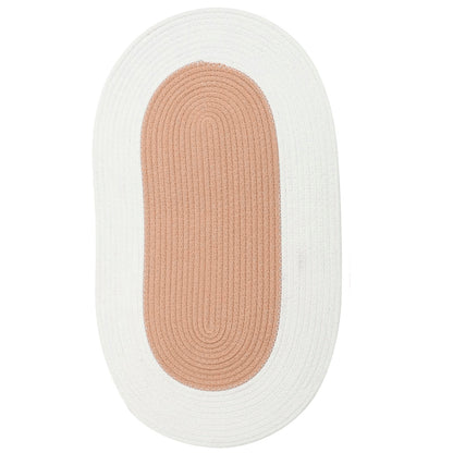 Oval Cotton Floor Mat Non-Slip Washable Bedroom Rug