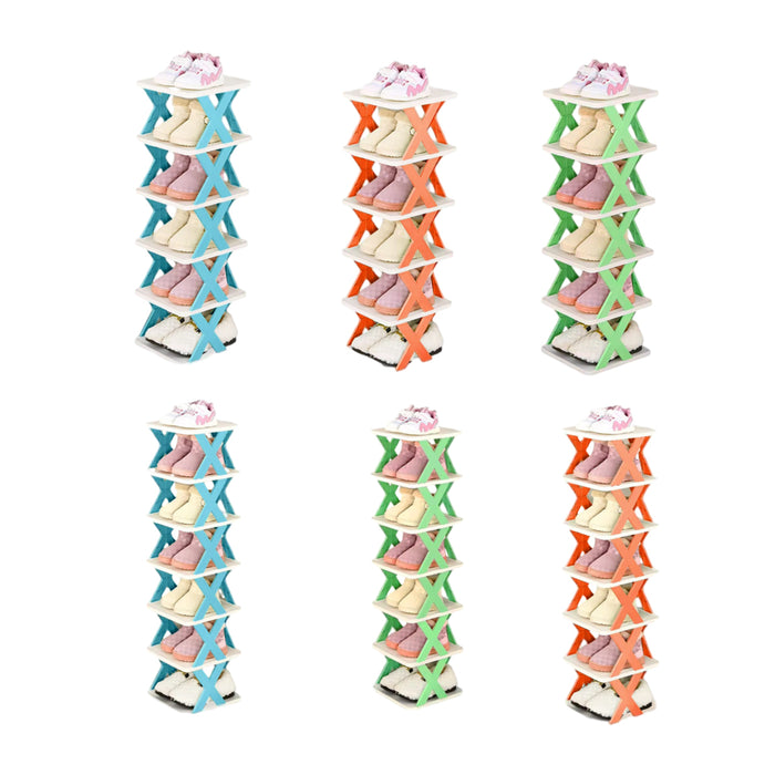 Shoe Storage Rack with Six or Seven Levels