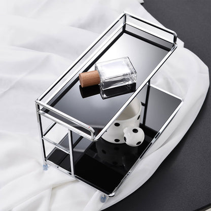 Kitchen Bathroom Desktop Storage Rack Water Cup Holder Cosmetic Iron Shelf  AU
