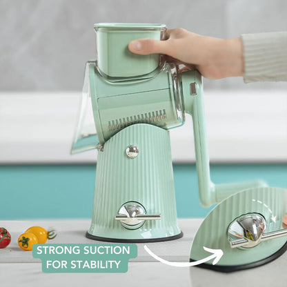 Multifunctional Vegetable Cutter Drum Slicer Kitchen Hand Cranked Grater Tool