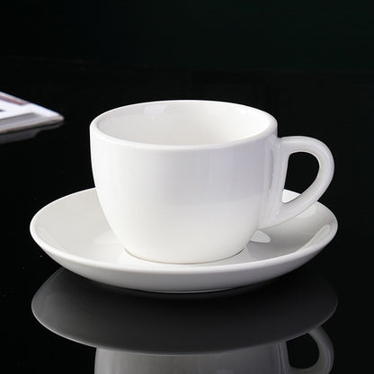 6 Piece Ceramic Coffee Cup and Saucer Set Apricot Tea