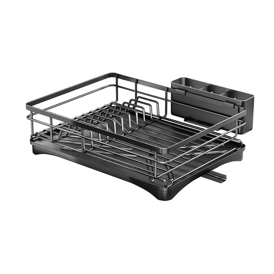 Large Capacity Kitchen Dish Drying Rack Sink Plate Bowl Storage Shelf
