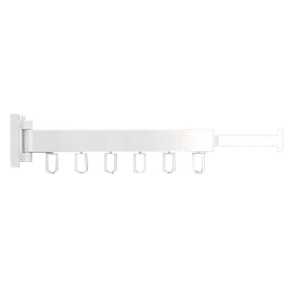 Wall Mounted Folding Drying Rack Telescopic Clothes Hanger Balcony Indoor Rod