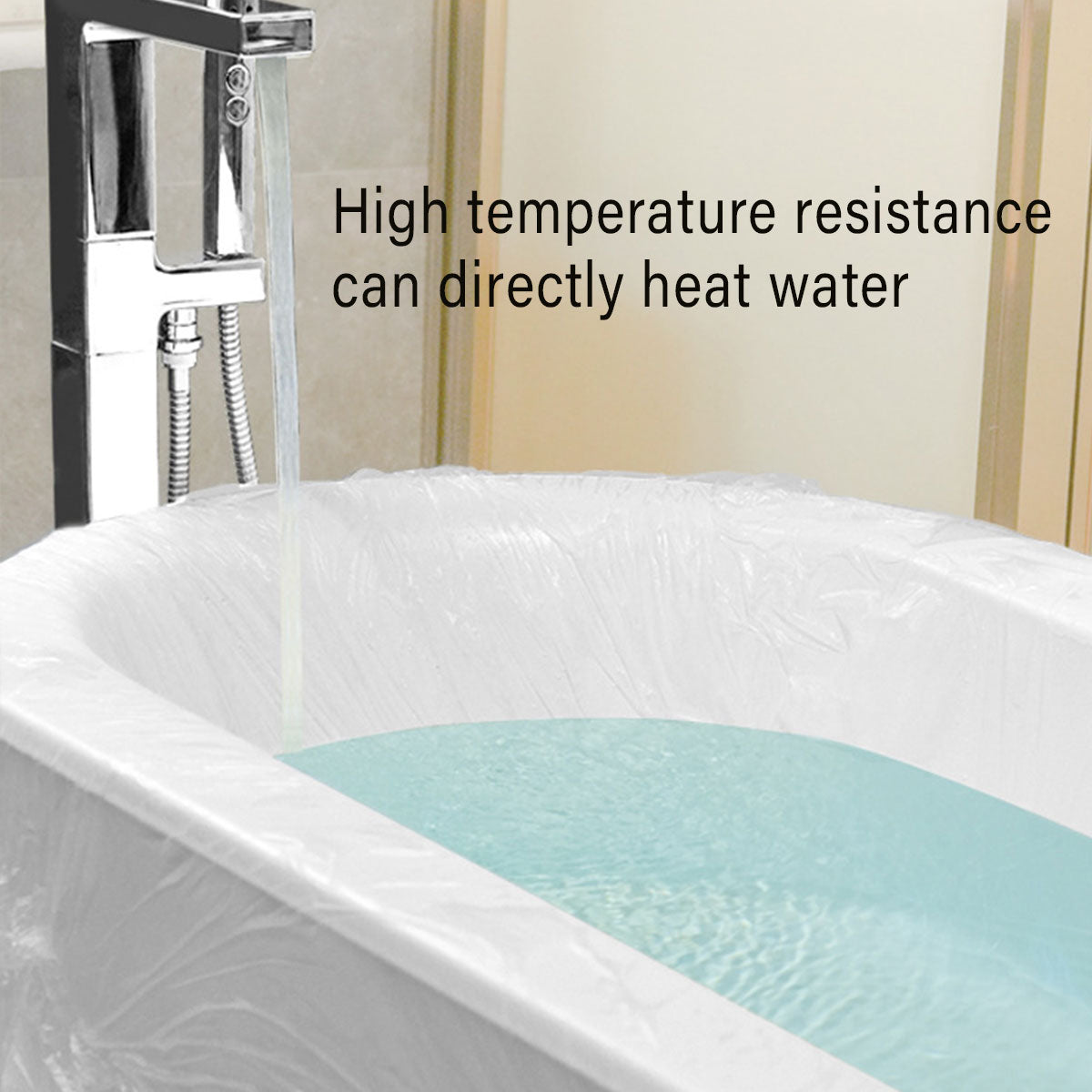 30 Pcs Disposable Bathtub Liner Film for Hotel and Spa