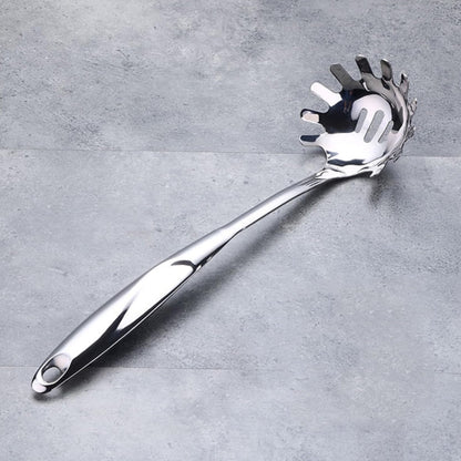 Stainless Steel Pasta Server Cooking Tool Spaghetti Spoon Fork Kitchen Utensil