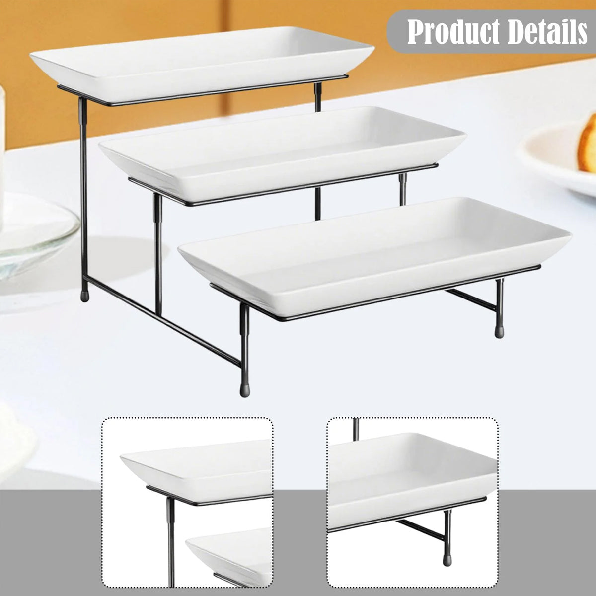 3 Tier Food Grade Dessert Display Stand for Party Wedding