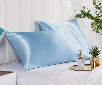 2X Satin Pillow Case Bedroom Pillowcase Cushion Covers Home Decor Luxury Slip AU