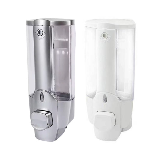 Wall-Mounted Manual Soap Dispenser 350ml Transparent ABS