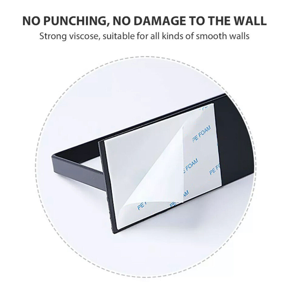 Wall-Mounted Toilet Roll Holder in 5 Pack Options – Product View 8