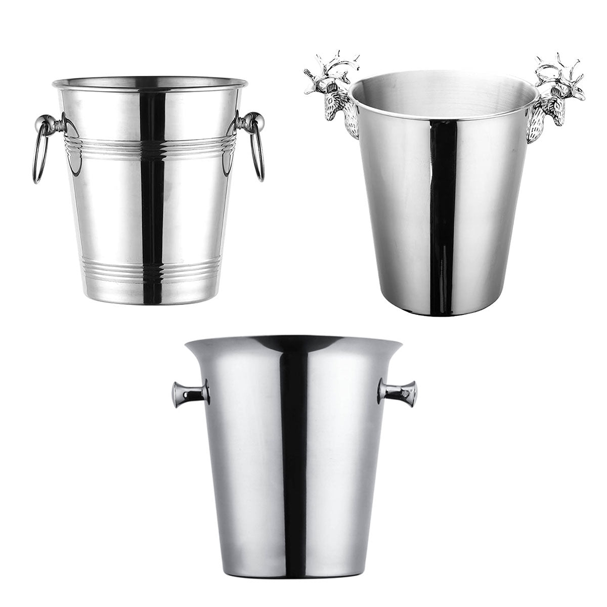 5L Stainless Steel Ice Bucket for Champagne Wine and Bar