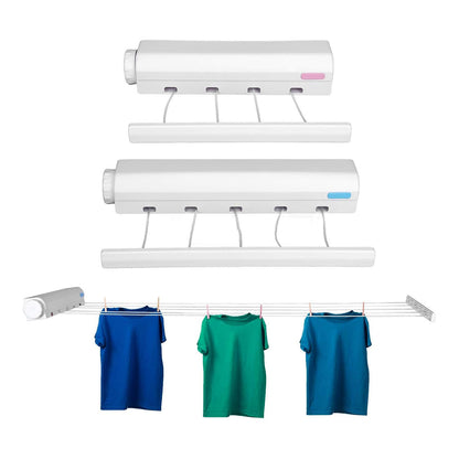 Wall Mounted Clothes Hanger Dryer Clothesline Laundry Washing Line Drying Rack