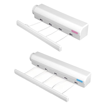Wall Mounted Clothes Hanger Dryer Clothesline Laundry Washing Line Drying Rack